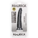 Dildo Slim RealRock 15,5 x 3,8cm Preto