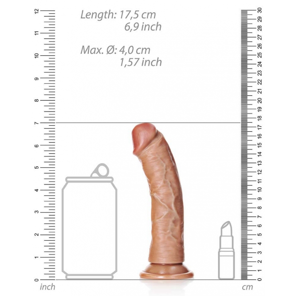 RealRock Little Curved Dildo 15.5 x 4cm Latino