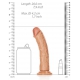 Gode réaliste CURVED DILDO 18 x 4.2cm Latino