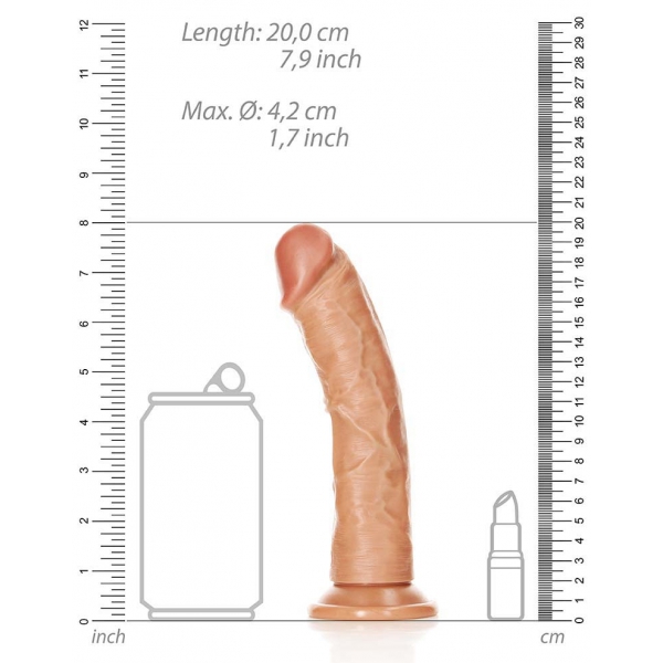 Dildo Curvo Realista Dildo 18 x 4,2cm Latino