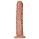 Realistischer Dildo Curved Saugnapf RealRock 20 x 4.6cm Latino