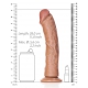 Mega Dildo curvo RealRock 25 x 5,6 cm Latino