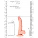 BALLS CURVED RealRock dildo 12,5 x 3,6cm