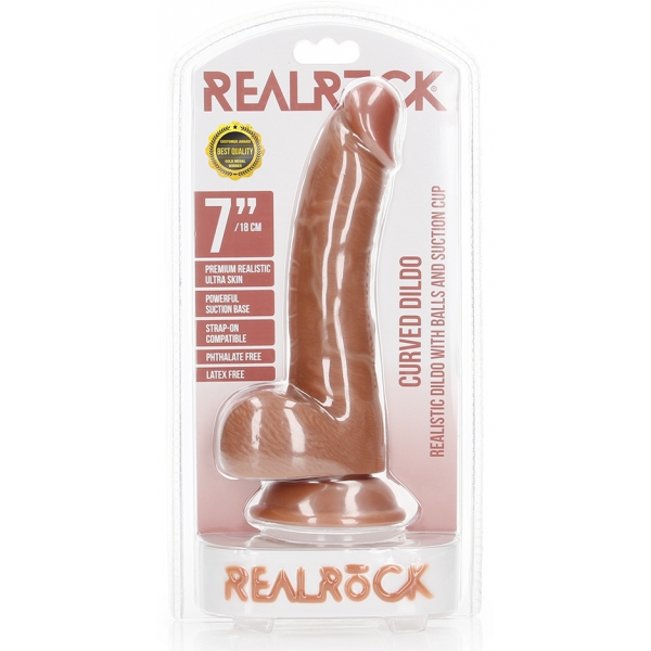 Realistische Gebogen Dildo Kurt 15 x 3,7cm Latino