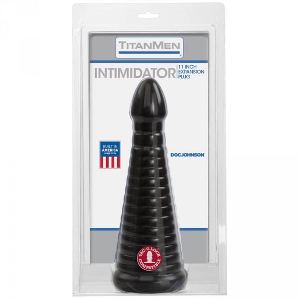 Dildo XXL Intimidator TitanMen 25 x 9 cm Zwart