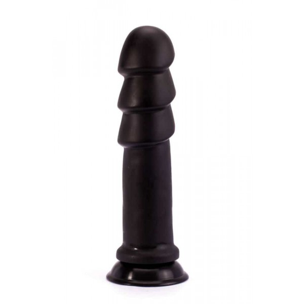 Dildo de Ondulações Anal XXL 26 x 6,5 cm Preto