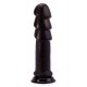 Anaal Rimpels Dildo XXL 26 x 6,5 cm Zwart