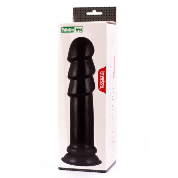 Consolador Anal Ripples XXL 26 x 6,5 cm Negro