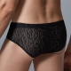 Leopard Lace Shorty Allure Zwart