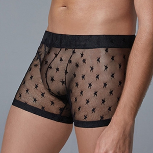 Allure Boxer largo y fino Star Allure Negro