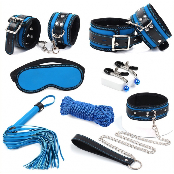 Blue Bondage Kit 7-piece Set