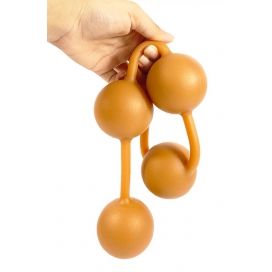 AnalMasterBalls Orange Ass Silicone Anal Balls 50 x 5.5cm