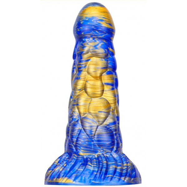 Dildo Cyrix 15,5 x 6cm Blauw-Goud