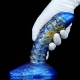 Fantasie Dildo Saperli 16 x 4.5cm Blauw-Goud