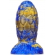 Warnax Dragon Egg Dildo 13 x 7cm Azul-Dourado