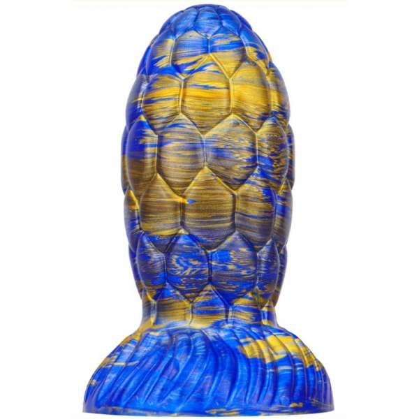 Dildo Warnax Dragon Egg 13 x 7 cm blu-oro