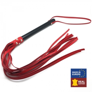 The Red MARTINET ROOD LEDEREN HANDLEP - 78cm - HOUTEN HANDLEP