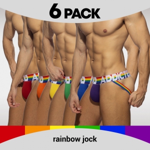 Addicted Rainbow Addicted 6 Pack Jockstraps