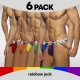 Pack 6 Jockstraps RAINBOW Addicted