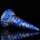 Dildo Unix 17 x 5,3cm Blauw-Goud