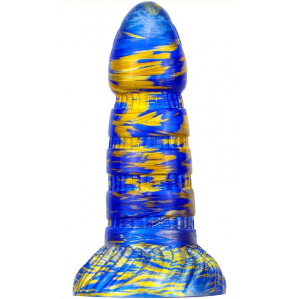 Dildo Torff 16 x 5.8cm Blue-Gold