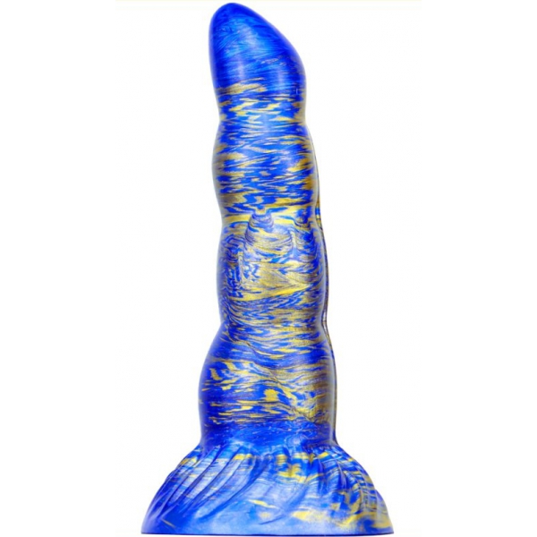 Consolador Fantasy Scopio 17 x 5cm Azul-Oro