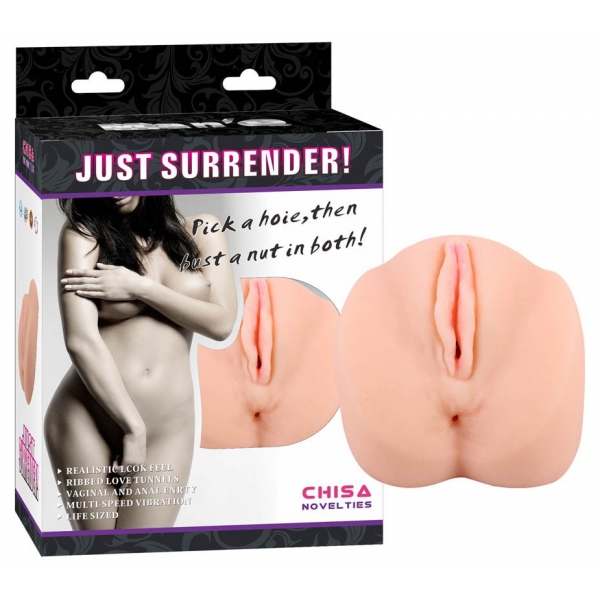 Pussy Just Surrender Vagina-Ano Masturbador Vibrador