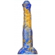 Dildo Jumbox 21 x 5,5cm Blauw-Goud