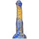 Jumbox Dildo 21 x 5.5cm Blau-Gold