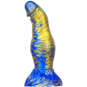 MetallicAnal Dildo Fantasy Duxel 17 x 6cm Blue-gold