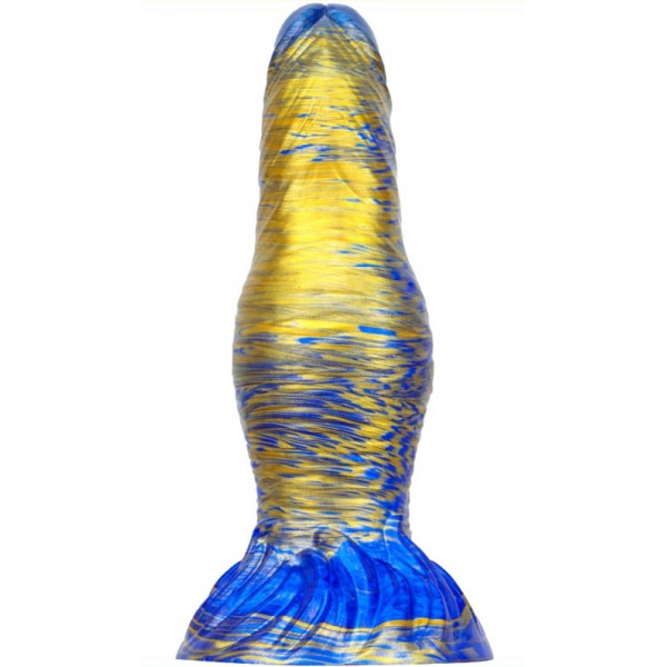 Dildo Fantasia Duxel 17 x 6cm Azul-ouro