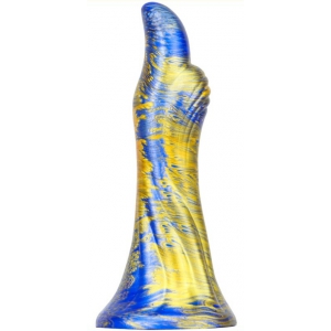 MetallicAnal Fantasy Dukix 14 x 4.4cm Dildo Blau-Gold