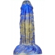 Fantasie Dildo Gentax 16 x 5cm Blauw-Goud