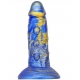 Mixed Colors Wolf Tooth Anus Dildo BLUE