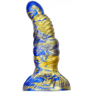 MetallicAnal Dildo Fantasia Nirp 15 x 5,3cm Azul-Dourado