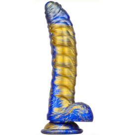 MetallicAnal Dildo Fantasy Gasix 16 x 4 cm blu-oro