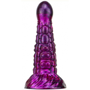 MetallicAnal Fantasie Ninja Dildo 16 x 5,2cm Paars-Zwart