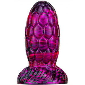 MetallicAnal Mixed Color Dragon Egg Butt Plug PURPLE