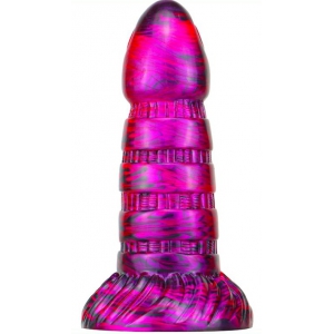 MetallicAnal Dildo Torff 16 x 5,8 cm viola-nero