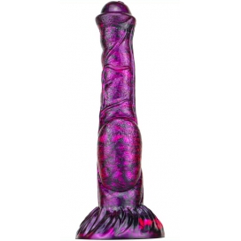 MetallicAnal Dildo Jumbox 21 x 5,5 cm viola-nero