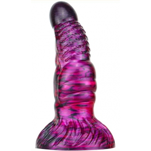 MetallicAnal Dildo Fantasy Nirp 15 x 5.3cm Paars-Zwart