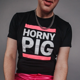 Sk8erboy Sk8erboy HORNY PIG T-Shirt - Black
