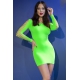 Wegelia sexy dress green neon