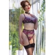 Florissa 4-teiliges Set Schwarz-Rosa