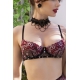 Florissa 4-teiliges Set Schwarz-Rosa