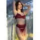 Conjunto Florissa 4 Peças Vermelho