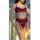 Set 4 pezzi Florissa rosso