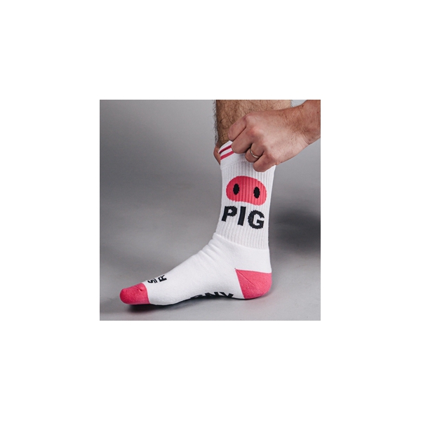 Sk8erboy HORNY PIG Socks - White