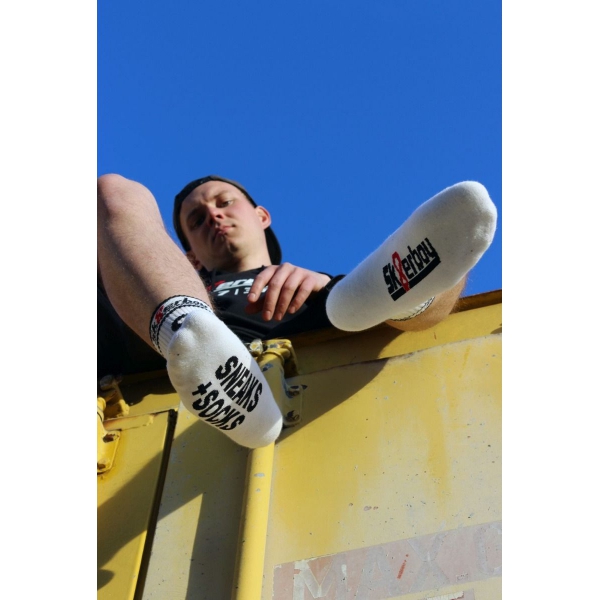 Chaussettes blanches SNEAKS SOCKS Sk8erboy