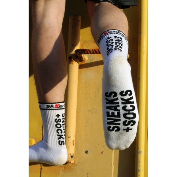 Weiße Socken SNEAKS SOCKS Sk8erboy